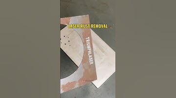 Laser rust removal with a 1500W laser cleaning machine #lasercleaningmachine