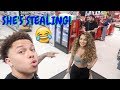 EMBARRASING MY GIRLFRIEND IN PUBLIC FOR 24 HOURS! ** HILARIOUS! **