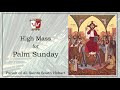 High mass for palm sunday