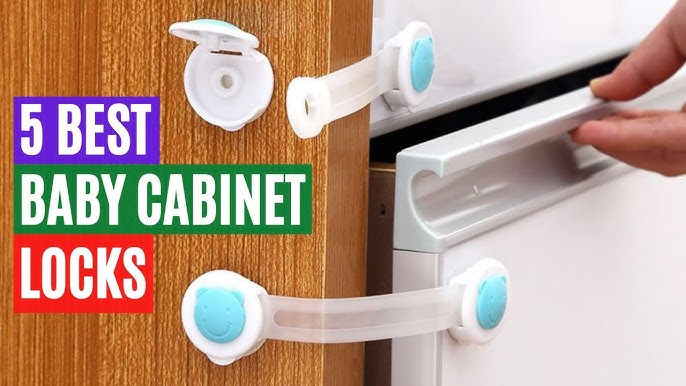 Child Safety Strap Cabinet Locks Aosite 6 Pack Baby Proof Cabinet