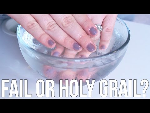 Video Nail Polish Dry Faster Cold Water