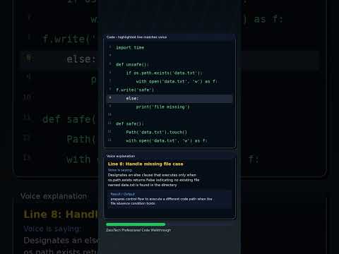 This One Python Line Beats os.path.exists() + open() #Shorts