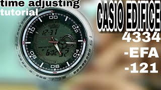 EDIFICE CASIO TIME SETTING  4334 - EFA - 121 | SALIM REZA |TIME SYCN | TIME CHANGE | TIME ADJUSTING|