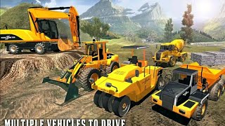 Road Construction Machine - Offroad Excavator Simulator 2022 - Road Builder Android Gameplay screenshot 4