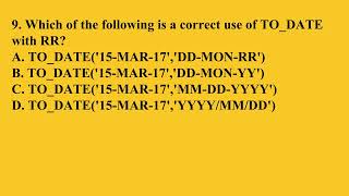 Understanding the Date Format Model and RR Date Format | Q1 Oracle L30 P3 | SMILE ROAD
