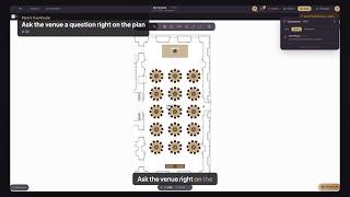 Ask the venue a question right on the plan | Floors.live