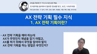 [AX 전략 기획 필수 지식] 1. AX 전략 기획이란?