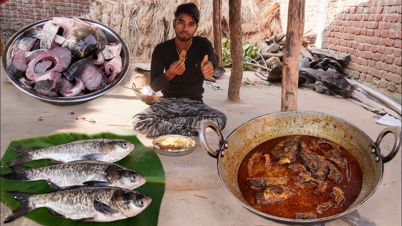 Birade Fish गांव के तरीके से ब्रिगेड मछली बनाने की विधि बिहारी स्टाइल में ...