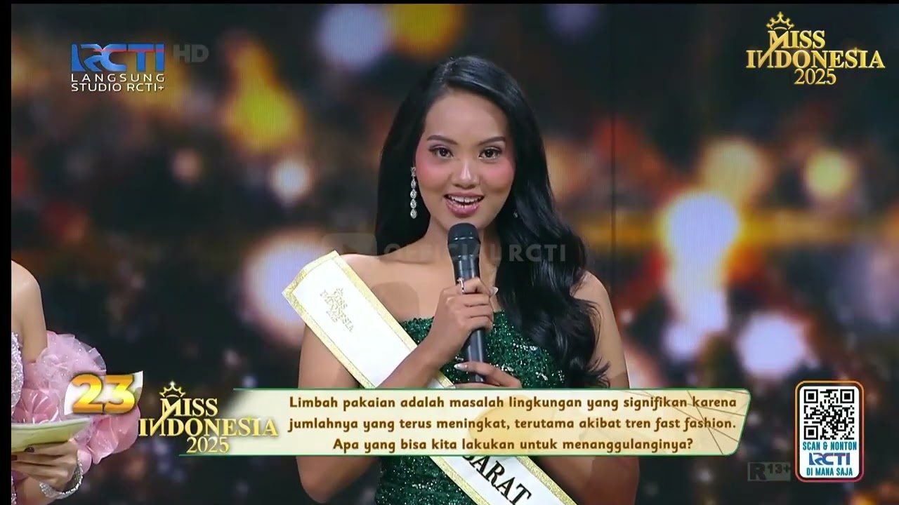 TOP 15 Q\u0026A MISS INDONESIA 2025; MISS PAPUA BARAT| Crowning Night