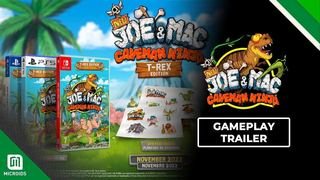 New Joe & Mac: Caveman Ninja T-Rex Edition PS5 - Cadê Meu Jogo