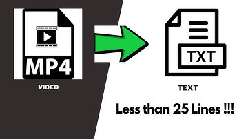 Convert Video to Text  😲😲😲😲😲😲 | Less than 25 lines of Code