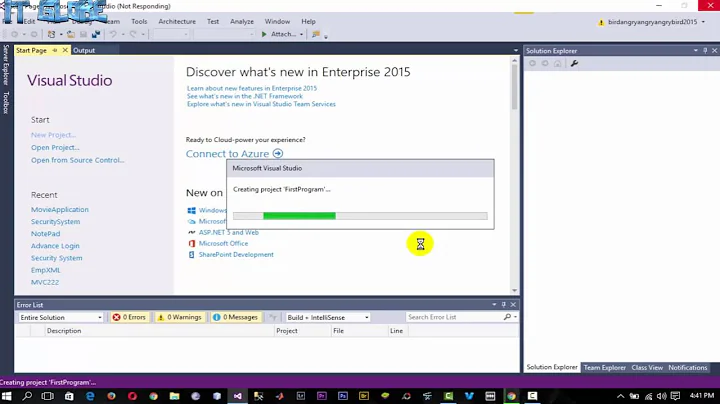 C# Tutorial #1: How to create first program in Visual Studio 2015