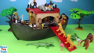 Playmobil Animals Ark Playset Build and Play  Toys Video