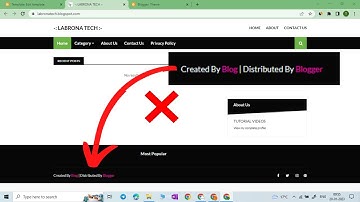How remove footer Credit of any Blogger theme in just 3 min. in 2023