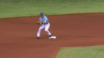 BAL@TB: Rays turn double play in the 7th