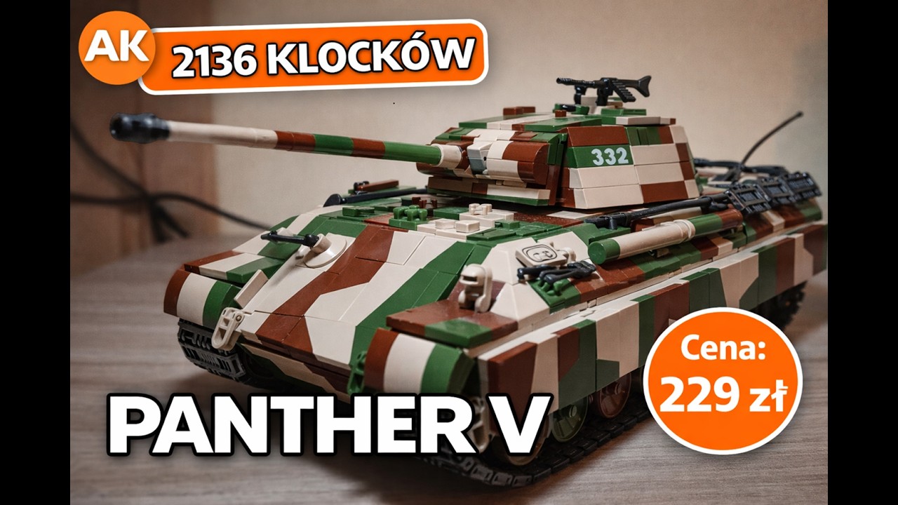 Klockowa Pantera (Sd.Kfz.171) z AliExpress ( LEGO alternative ), Prawie ideał, ale przygotuj  klej!