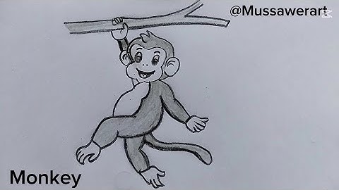 How to draw a cute Monkey||easy animal drawing ideas||easy drawing tutorial 