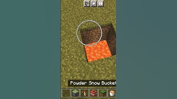 How to make a very easy lava trap in minecraft #shorts