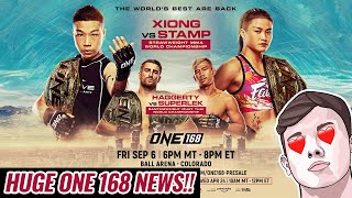 Huge ONE 168 News Reaction - Stamp vs Xiong & Haggerty vs Superlek Set For Denver!!