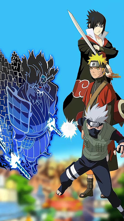 Madara vs naruto sasuke and kakashi ||