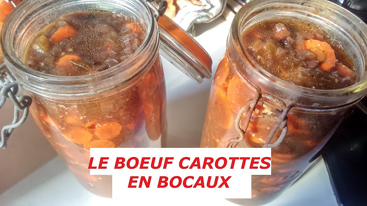 Bœuf carottes en bocaux