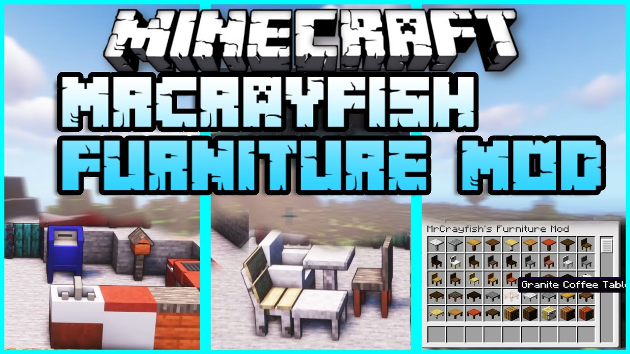 Mrcrayfish s furniture mod minecraft mod 2021 minecraft mrcrayfish s