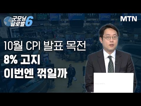 [정광우의 매치포인트] 10월 CPI 발표 목전 8% 고지 이번엔 꺾일까 / 머니투데이방송 (증시, 증권)
