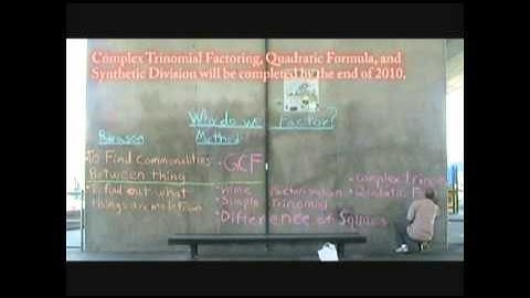420math: Why Do We Factor? Introduction to Factoring Polynomials (Language of Mathematics #105)