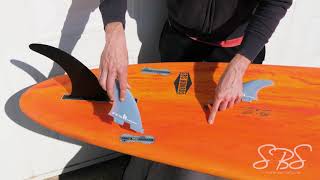 How To Install FCSII Fins & Center Fin on a Longboard Surfboard