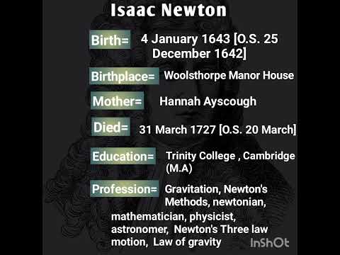 Isaac Newton Biography