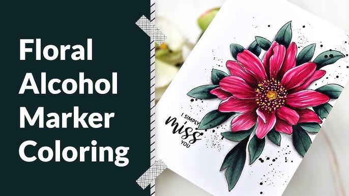 ALCOHOL MARKER COLORING, INK BLENDING and FLORAL COMPOSITION Tutorial -  Perfect Pairings with Jaycee 