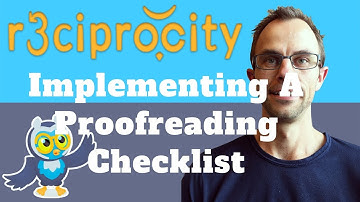 Implementing A Proofreading Checklist: Proofreaders, What Do You Want In R3ciprocity.com?