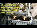 Chevrolet Spark Timing cover, timing chain and cylinder head removal