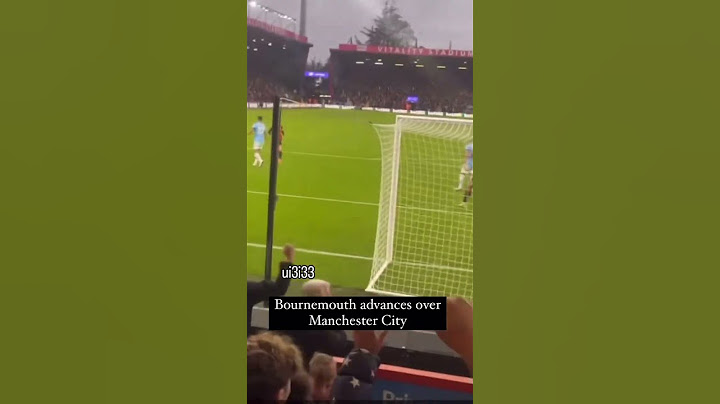 BOURNEMOUTH OPEN THE SCORING VS. MAN CITY INSIDE 10 MINUTES Kerkez does low cross to Antoine Semenyo
