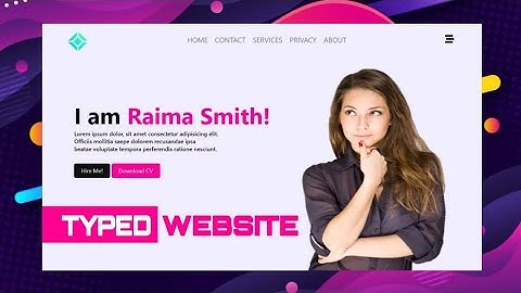How to make an amazing auto typing website - using html and css
