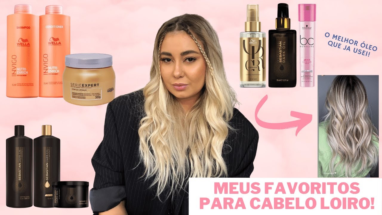MELHORES PRODUTOS PARA CABELO LOIRO - tudo o que eu uso e recomendo! *MELHOR ÓLEO PARA UMECTAÇÃO*