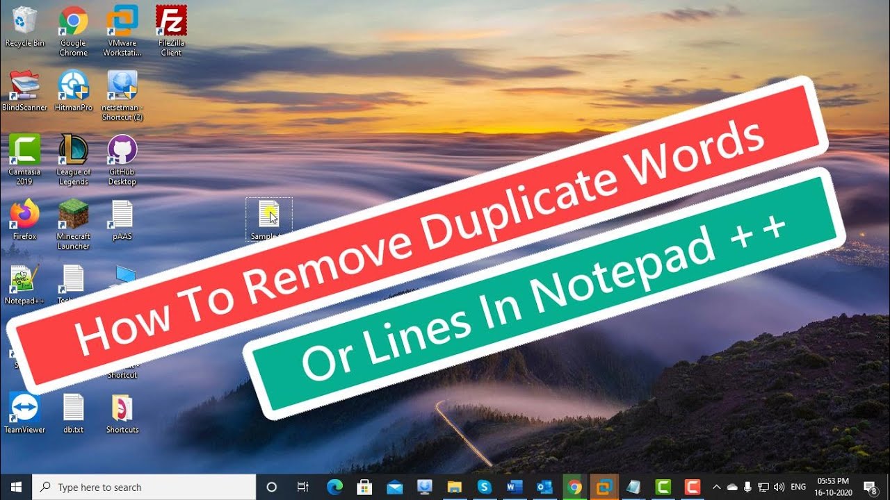 How To Remove Duplicate Words Or Lines In Notepad ++ [Tutorial] - Youtube