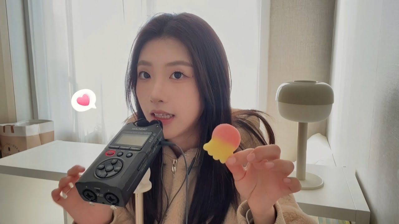 ASMR｜찐-득한 편의점 스웨디시 젤리 먹방🍬(바람소리 많음⚠️)