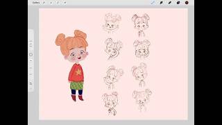 Daily Picture Book Illustration Practice Day 4 | Drawing Character Poses in Procreate