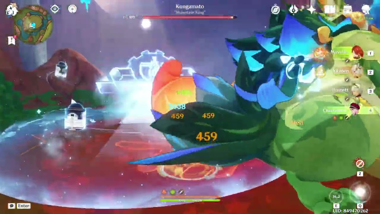 Mavuika Melt NO CITLALI rotation - Rosaria, Charlotte, and Kaeya edition