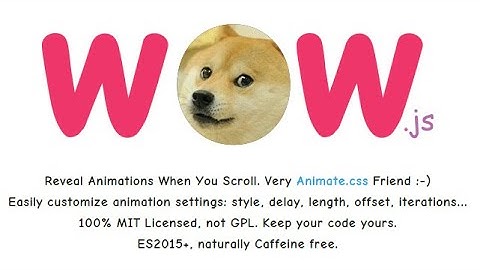 How to use your website  Animate.css and wow.js Plugin.