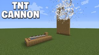 How to make a TNT cannon - Minecraft