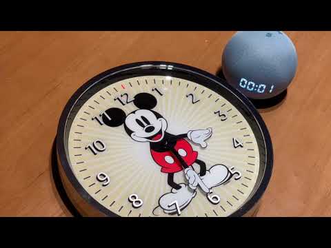 Echo Wall Clock - Disney Mickey Mouse Edition: Timer Control with Amazon Alexa