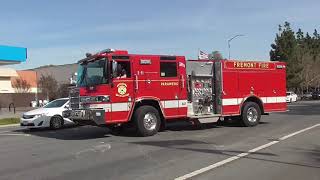 Fremont Fire Dept. Engine 51 Responding
