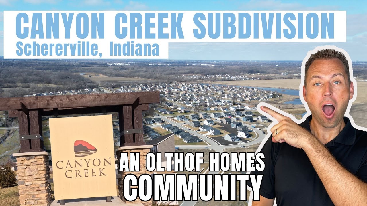 Schererville’s Hot NEW Subdivision Canyon Creek (Forest Preserve