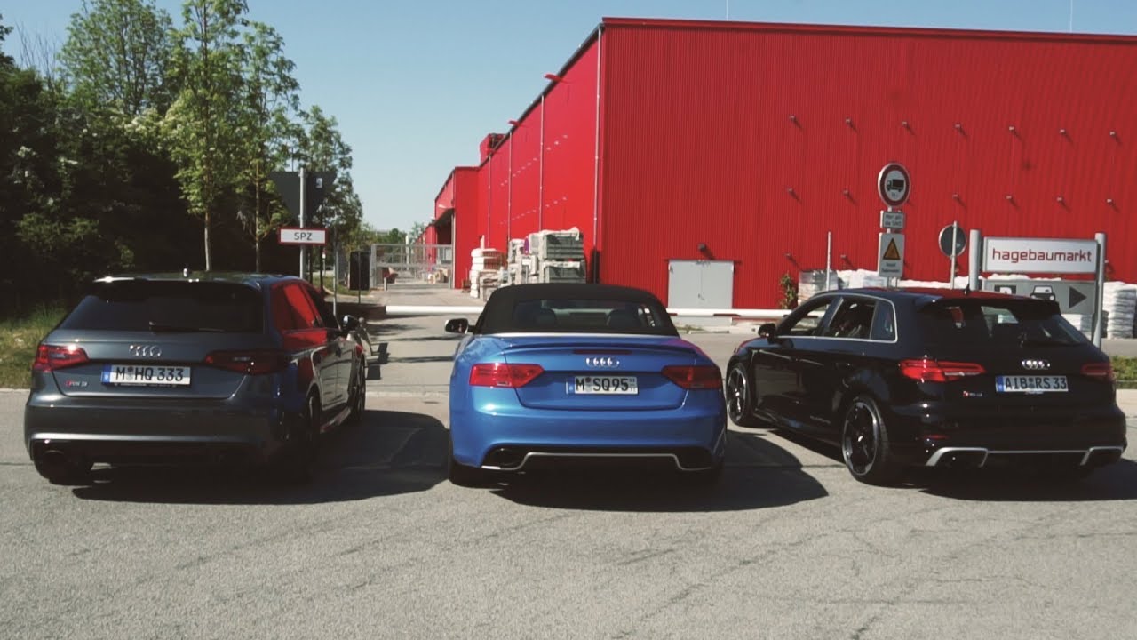 Audi RS3 vs RS3 Facelift vs RS5 Capristo Sound Duell!! YouTube