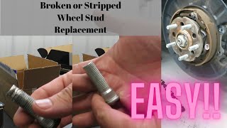 Replace Broken or Stripped Wheel Stud Easily!