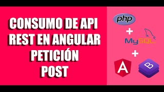 Consumo API REST PHP en Angular #7 Petición POST