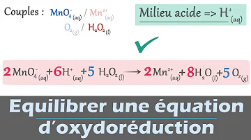Comment faire une équation d'oxydoréduction ?