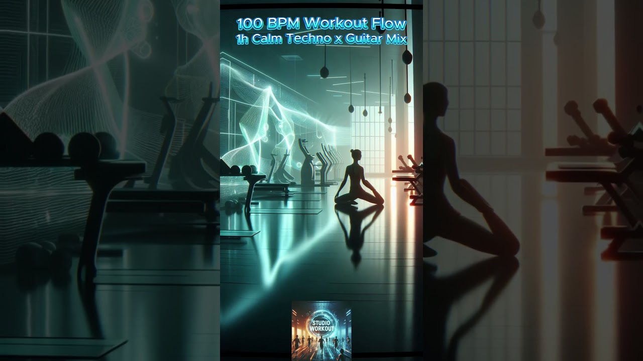 100 BPM Workout Flow – 1h Calm Techno x Guitar Mix